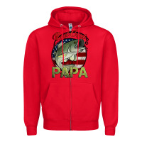 Red reel cool papa fishing Zipper Hoodie - Jasminsmagicworld