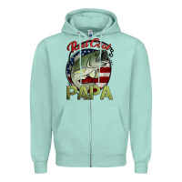 Seafoam reel cool papa fishing Zipper Hoodie - Jasminsmagicworld