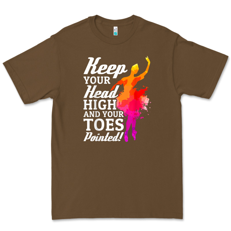 Ballet Dancer Keep Head High Toes Pointed Ballerina Teacher Premium Tee by linhVisuals | Teevron