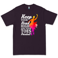 Plum ballet dancer keep head high toes pointed ballerina teacher Premium Tee - linhVisuals