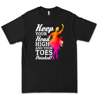 Black ballet dancer keep head high toes pointed ballerina teacher Premium Tee - linhVisuals