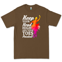 Ballet Dancer Keep Head High Toes Pointed Ballerina Teacher Premium Tee | Teevron
