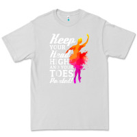 Dove Grey ballet dancer keep head high toes pointed ballerina teacher Premium Tee - linhVisuals