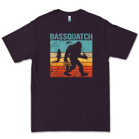 Plum bassquatch! funny bigfoot fishing outdoor retro Premium Tee - linhVisuals