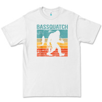 White bassquatch! funny bigfoot fishing outdoor retro Premium Tee - linhVisuals