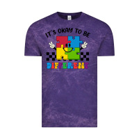 Cloud Purple It's Okay To Be Different Vintage Tee - CowhideDigitalArt
