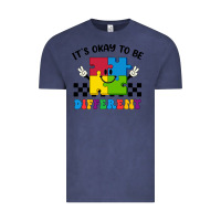 Vintage Denim It's Okay To Be Different Vintage Tee - CowhideDigitalArt
