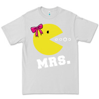 Dove Grey Mrs Pacman Premium Tee - linhVisuals
