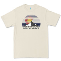 Bone breckenridge colorado x co flag mountain peak raglan baseball tee Premium Tee - linhVisuals