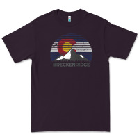 Plum breckenridge colorado x co flag mountain peak raglan baseball tee Premium Tee - linhVisuals