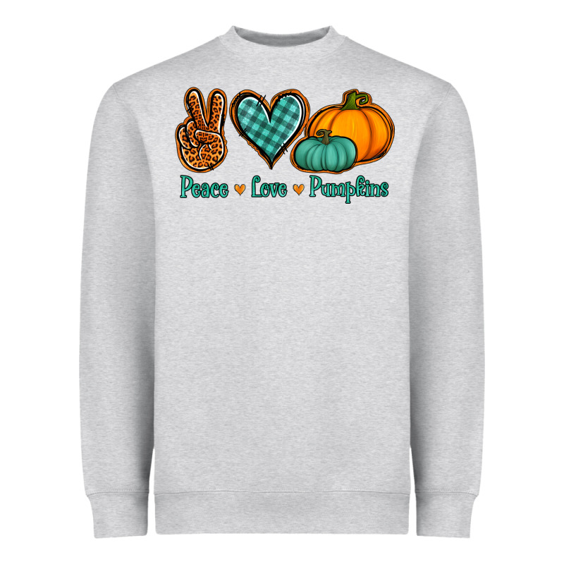 Peace Love Pumpkins Heavyweight Sweatshirt by Jasminsmagicworld | Teevron