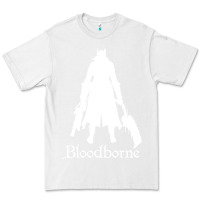 White bloodborne zipped Premium Tee - linhVisuals