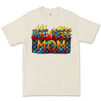 Bone Hot mess mom Mother's Day Premium Tee - FaDigitalArtStudio