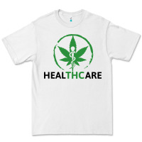 White healthcare thc marijuana cannabis medical Premium Tee - linhVisuals