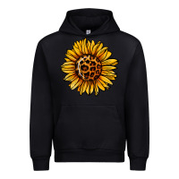 Black sunflower leopard Urban Hoodie - Jasminsmagicworld