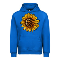 Cobalt sunflower leopard Urban Hoodie - Jasminsmagicworld