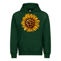 Forest Green sunflower leopard Urban Hoodie - Jasminsmagicworld