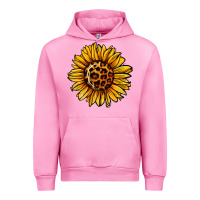 Fuchsia Pink sunflower leopard Urban Hoodie - Jasminsmagicworld