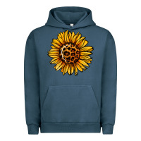 Pigment Midnight Navy sunflower leopard Urban Hoodie - Jasminsmagicworld
