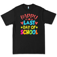 Black happy last day of school teacher boys girls school last day Premium Tee - linhVisuals