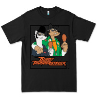 Black buddy thunderstruck friend Premium Tee - linhVisuals