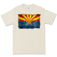Bone arizona flag in grungy style raglan baseball tee Premium Tee - linhVisuals