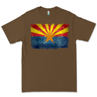 Cacao arizona flag in grungy style raglan baseball tee Premium Tee - linhVisuals