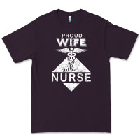 Plum my husband is a nurse im a proud wife of a nurse Premium Tee - linhVisuals