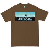 Cacao arizona shirt   saguaro cactus desert landscape t shirt Premium Tee - linhVisuals