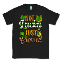 Black St. Patrick's Not lucky just blessed Classic Tee - OliviaCreatesArt