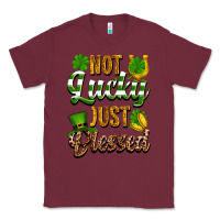 Burgundy St. Patrick's Not lucky just blessed Classic Tee - OliviaCreatesArt