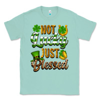 Seafoam St. Patrick's Not lucky just blessed Classic Tee - OliviaCreatesArt