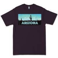 Plum arizona shirt   saguaro cactus desert landscape t shirt Premium Tee - linhVisuals