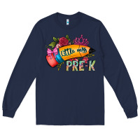 Navy little miss prek Long Sleeve Tee - CowhideDigitalArt