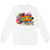 White little miss prek Long Sleeve Tee - CowhideDigitalArt