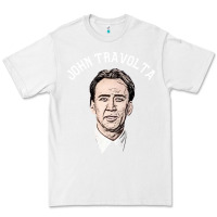 White sports nicolas cage as john travolta Premium Tee - linhVisuals