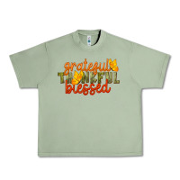 Oil Green Fall Grateful Thankful Blessed Urban Heavy Tee - LillyAllenDesigns