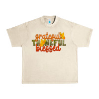 Sandshell Fall Grateful Thankful Blessed Urban Heavy Tee - LillyAllenDesigns