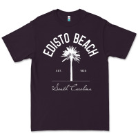 Plum edisto beach sc palm tree edisto beach gift pullover hoodie Premium Tee - linhVisuals