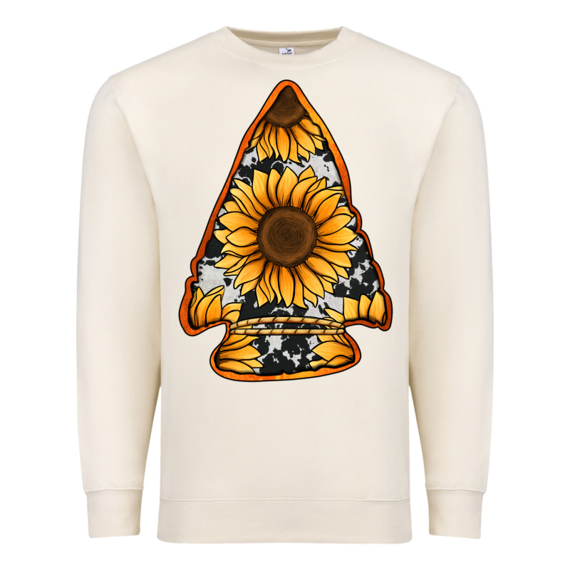 Sunflower Arrowhead Premium Sweatshirt by Jasminsmagicworld | Teevron