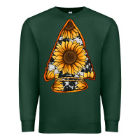 Sports Green sunflower arrowhead Premium Sweatshirt - Jasminsmagicworld