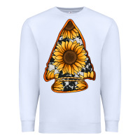 White sunflower arrowhead Premium Sweatshirt - Jasminsmagicworld