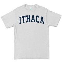 Dove Grey ithaca new york ny vintage sports design navy design t shirt Premium Tee - linhVisuals