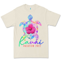 Bone kauai hawaii vacation 2022 sea turtle flower tropical t shirt Premium Tee - linhVisuals