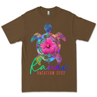Cacao kauai hawaii vacation 2022 sea turtle flower tropical t shirt Premium Tee - linhVisuals