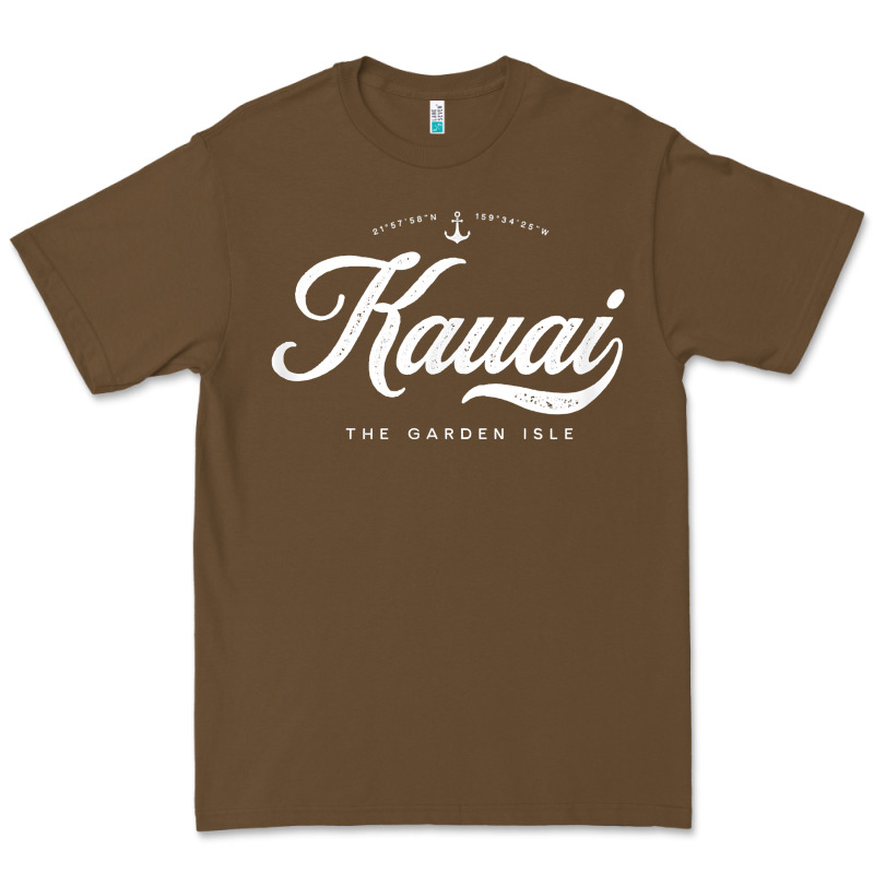 Kauai Hawaii Vintage Retro T Shirt Premium Tee by linhVisuals | Teevron