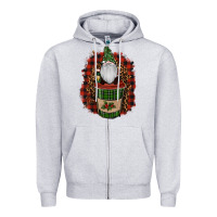 Gnomes With Coffee Christmas Zipper Hoodie | Teevron