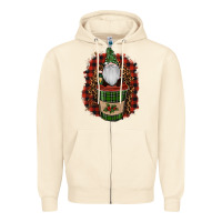 Sandshell Gnomes With Coffee Christmas Zipper Hoodie - RanaPortraitStore
