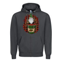 Smoke Gnomes With Coffee Christmas Zipper Hoodie - RanaPortraitStore