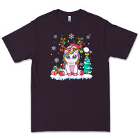 Plum cute unicorn christmas shirt kid girls women deer santa xmas 1 Premium Tee - linhVisuals
